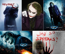Large A0 Heath Ledger Joker So Serious Dark Knight Batman Movie Wall Art Poster picture