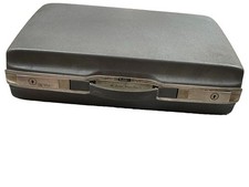 Vintage Royal Traveller Hardshell Briefcase Attache Case Grey MCM Prop File picture