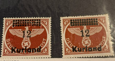 Kurland Stamps #23 & 29, German Occupation of Latvia, SCV $49 picture