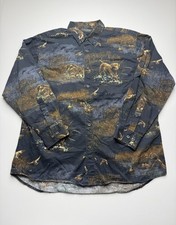 RedHead Shirt Mens XL Blue Hunting Graphic Long Sleeve Button Up Outdoor Casual picture