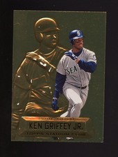 1997 STADIUM CLUB KEN GRIFFEY JR PURE GOLD MEMBERS ONLY #PG15 VG-EX MISSING FOIL picture