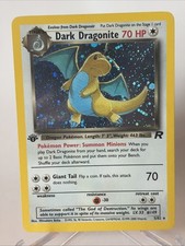 2000 Pokémon Team Rocket Dark Dragonite 5/82 1st Edition Holo Rare picture