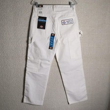 New Dickies Painter Utility Carpenter Pants Mens 30x30 White Canvas Workwear picture