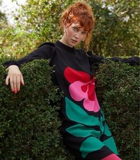 Gorman x Liv Lee Pansy Shift Dress Size 10 fits Size 12 Winter Long Sleeve Dress picture