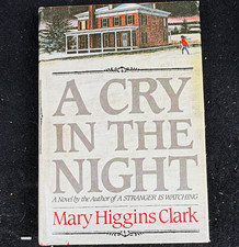 Mary Higgins Clark A Cry in the Night HC 1982 Simon & Schuster BCE DJ picture