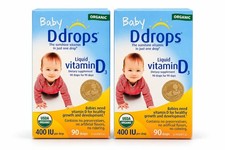 Ddrops, Baby (2 pack) liquid vitamin D3, 400 UI, 0,08 fl oz (2,5 ml) picture