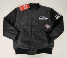 Ultra Game NFL Seattle Seahawks Varsity Jacket Coat / Youth Size Large (14-16) picture