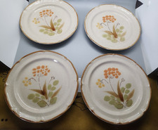 Vtg 1979 4 Somerset  SALAD Plates Hearthside Stoneware THE CLASSICS JAPAN VGC picture