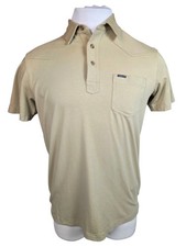 Poncho Outdoors Field Polo Shirt Western Pocket Regular Fit Brown Size - SMALL picture