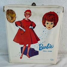 Vintage 1963 Barbie Doll Case Travel Wardrobe Carrier Redhead Mod Era picture