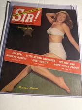 MARILYN MONROE - SIR DECEMBER 1952 GREAT COLOR PHOTO COVER MAGAZINE NICE FIND picture