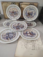 Set of 7 VINTAGE 1974 D'ARCEAU-LIMOGES France LAFAYETTE LEGACY COLLECTOR PLATES picture