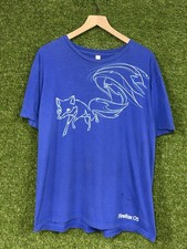 Vintage Firefox OS Internet Fox Art American Apparel AA Blue T Shirt XL picture