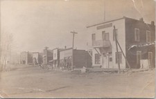 RPPC Nice Street Scene Headquarters Saloon Valley Hotel - California? c. 1910 picture