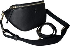 Authentic Tory Burch Women's Thea Belt Bag Fanny Pack Waist Bag (Black) picture