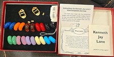 Vintage authentic Kenneth Jay Lane Interchangeable Hoop Earring Set Gold Tone KJ picture