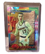 Topps Finest 1993-94 Chris Mullin #176 Golden State Warriors Refractor NBA RARE picture
