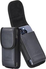 BELTRON Universal Leather Smart Phone Case with Metal Belt Clip & Magent Closure picture