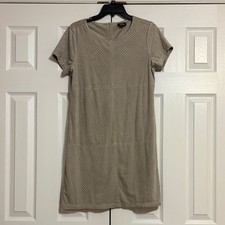A.N.A A New Approach Taupe Short Sleeve Midi Dress Size: S A7 picture