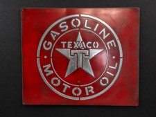 Texaco Vintage Steel Garage Sign 20x24 Handmade Aluminum Relief picture