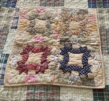 Primitive Farmhouse Patchwork Wall Quilt Table Topper picture