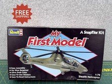 Vintage Revell Stealth Helicopter “My First Model” 1/72 Snap Tite Model Kit 6356 picture