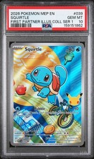 Pokemon Squirtle First Partner Illustration Promo 039 PSA 10 picture