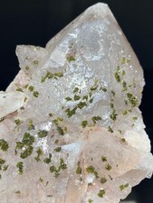 Stunning Etched Hematite and Epidote Included Quartz Cluster See Video picture