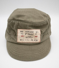 VTG RARE Men’s Polo Ralph Lauren  Military Herringbone Fatigue Cap Size L/XL picture