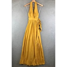 New Lulus Heavenly Hues Marigold Yellow Maxi Dress Size XS picture