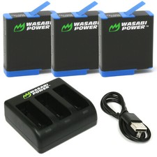 Wasabi Power Battery (3-Pack) and Triple Charger for GoPro HERO8 Black picture