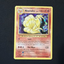 NINETALES 15/108 EVOLUTIONS HOLO RARE DMG picture