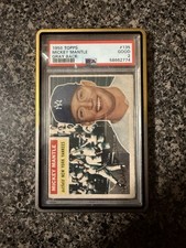 1956 Topps Mickey Mantle #135 Grey Back PSA 2 Good Yankees HOF picture