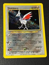 Skarmory *FART SWIRL* 13/111 Rare Neo Genesis Pokemon Unlimited Holo NM picture