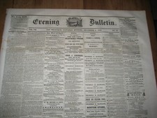 1858 San Francisco Newspaper, Lincoln/Douglas Senate Race picture