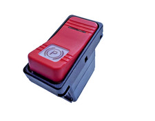 Carling Red Illuminated Parking Brake Rocker Switch P Symbol 6-Pin 20A NEW picture