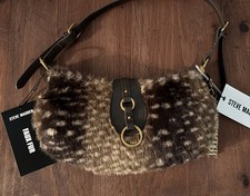 NWT Steve Madden Fawn  Deer Print Faux Fur Shoulder Bag Viral y2k  Indie Sleaze picture