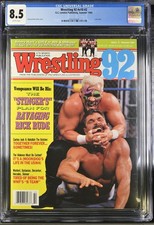 wrestling 92 summer magazine special sting rick rude graded cgc 8.5 WHITE pages picture