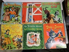 Lot of 14 Vintage Whitman Tell-A-Tale Books Snow White Tom & Jerry And More picture