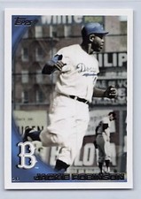2010 Topps Legend Variation SP Legend Variation Jackie Robinson #85 HOF tp9 picture