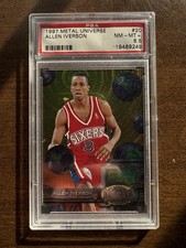 1997-98 Metal Universe - Allen Iverson #20 Reebok Bronze PSA 8.5  picture