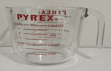 Vintage Pyrex 8 Cup / 2 L Glass Measuring Cup, 564 Red Letters, Made In USA picture