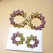 Swarovski Pear-Cut Crystals, Yellow and Pink Two-Color Design picture