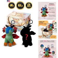 Tui T. Sutherland's - Wings of Fire Dragon Plush Stuffed Animal - Glory & Mys... picture