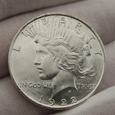 1922 D Peace Silver Dollar $1 US Coin San Francisco Better Date Unc BU Pd22cEx picture