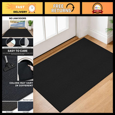 Washable 2x3 Small Area Rug - Non-Slip Indoor Doormat for Entryway & Kitchen, Bl picture
