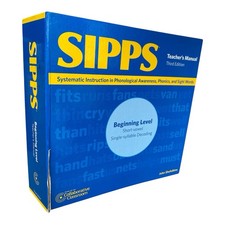 SIPPS Beginning Level 3rd Edition Teacher’s Manual Reading Intervention picture