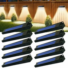 1-10X Solar Wall Lights Outdoor Sconce Waterproof 8 LED Porch Lamp Dusk To Dawn picture