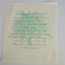 Woodrow Wilson President 1913 Calligraphy Print on Paper, US Politics picture