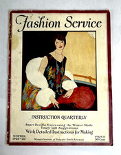 1925 Fashion Service Woman's Institute Magazine Winter Edition Antique picture